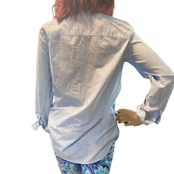 (5 for $25) J.Crew Long Sleeve Button Down Tuxedo Blouse size XSโ - Picture 3 of 7